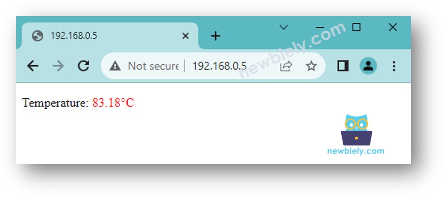 Arduino UNO R4 R4 température navigateur web