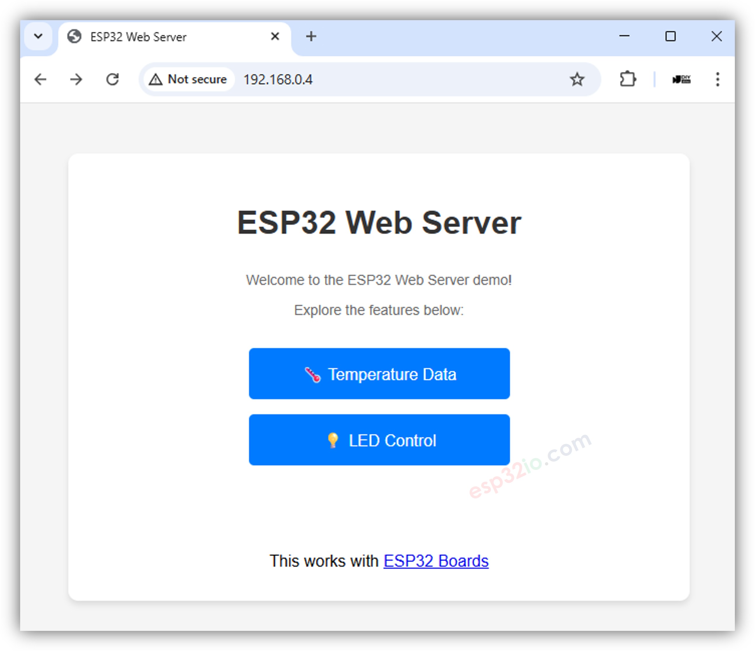 Serveur Web ESP32