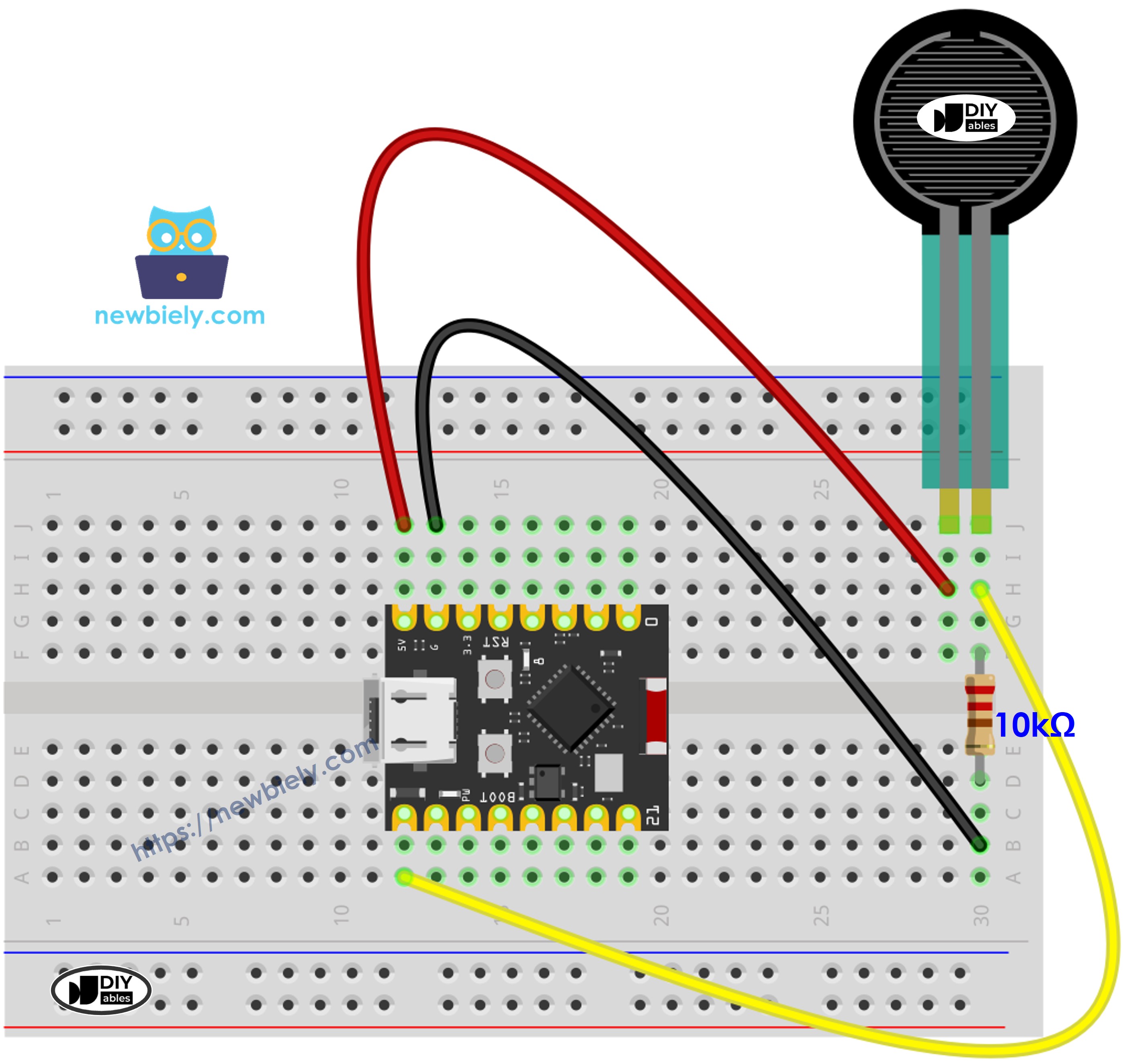 Schéma de câblage de force ESP32 C3 Super Mini