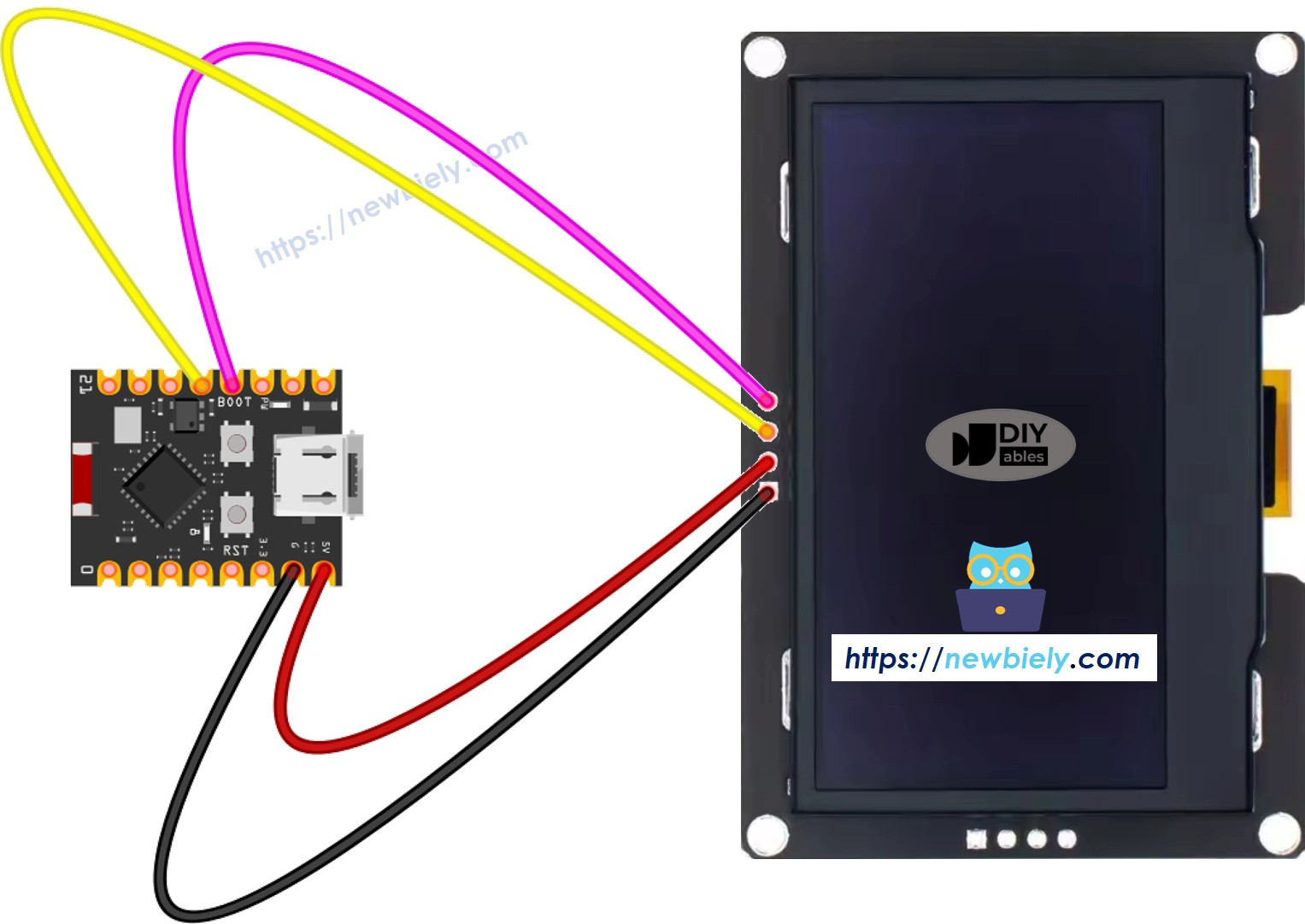 ESP32 C3 Super Mini SSD1309 OLED wiring diagram