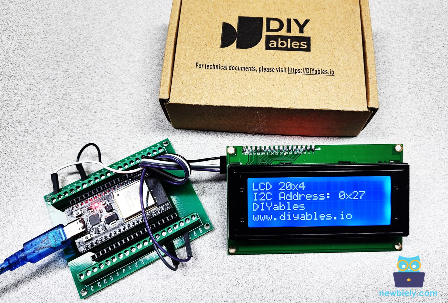 ESP32 MicroPython écran LCD 20x4