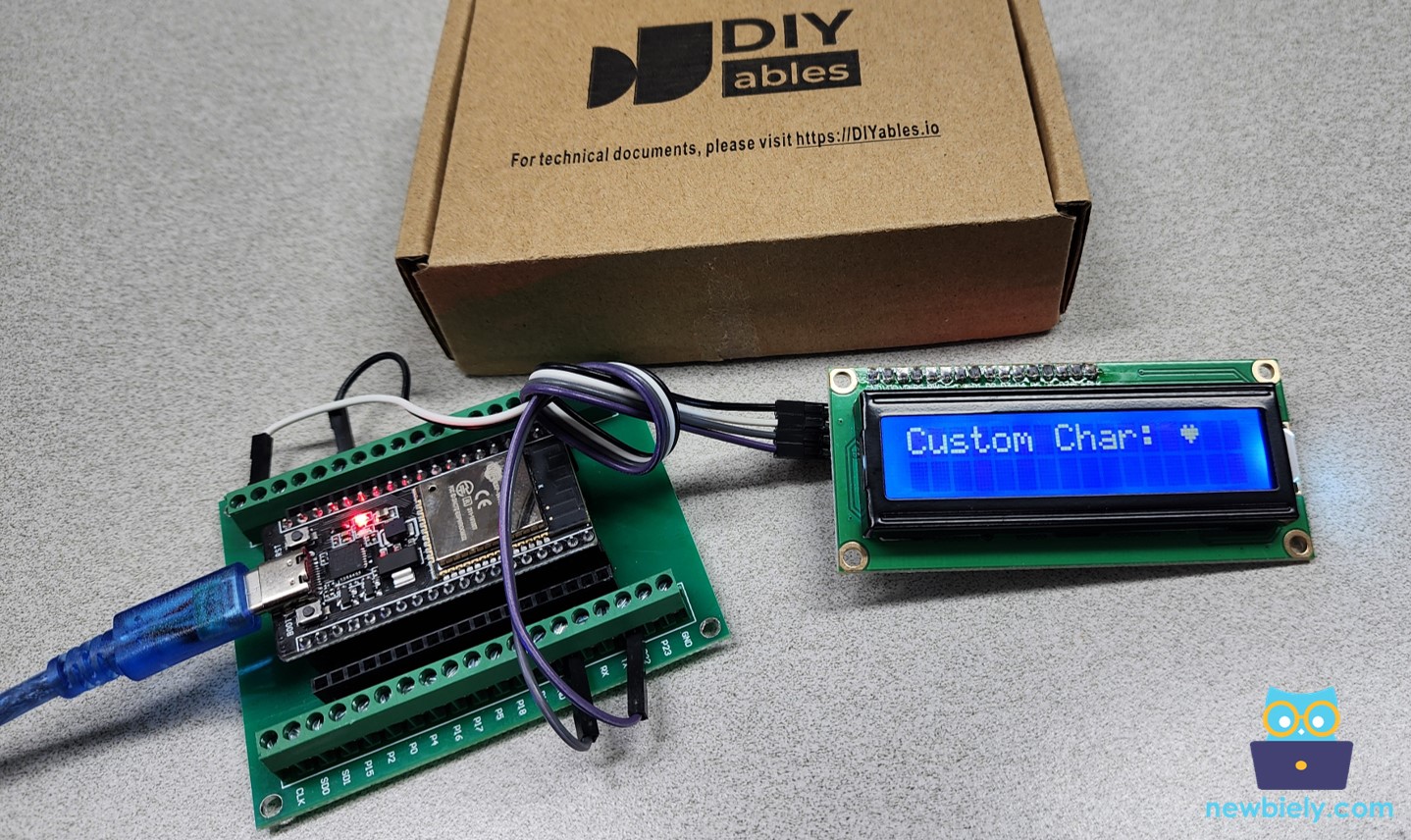 caractère LCD personnalisé