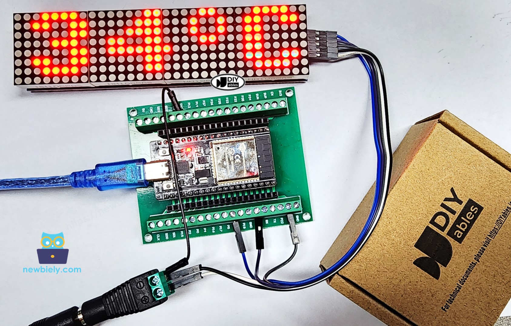 Affichage de texte sur matrice LED avec ESP32 MicroPython