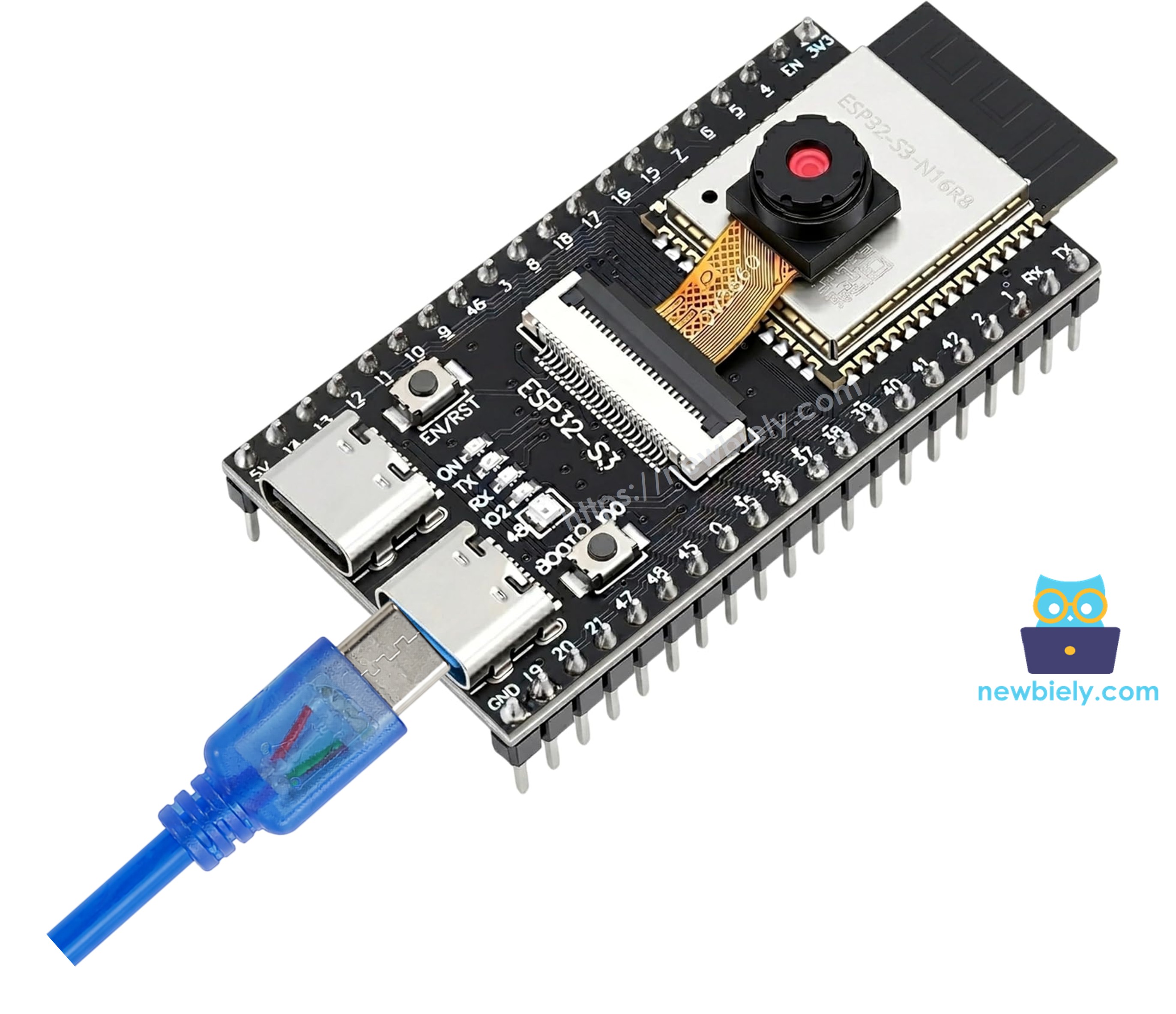 Schéma de Câblage Caméra ESP32 S3