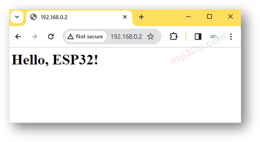 Serveur web ESP32
