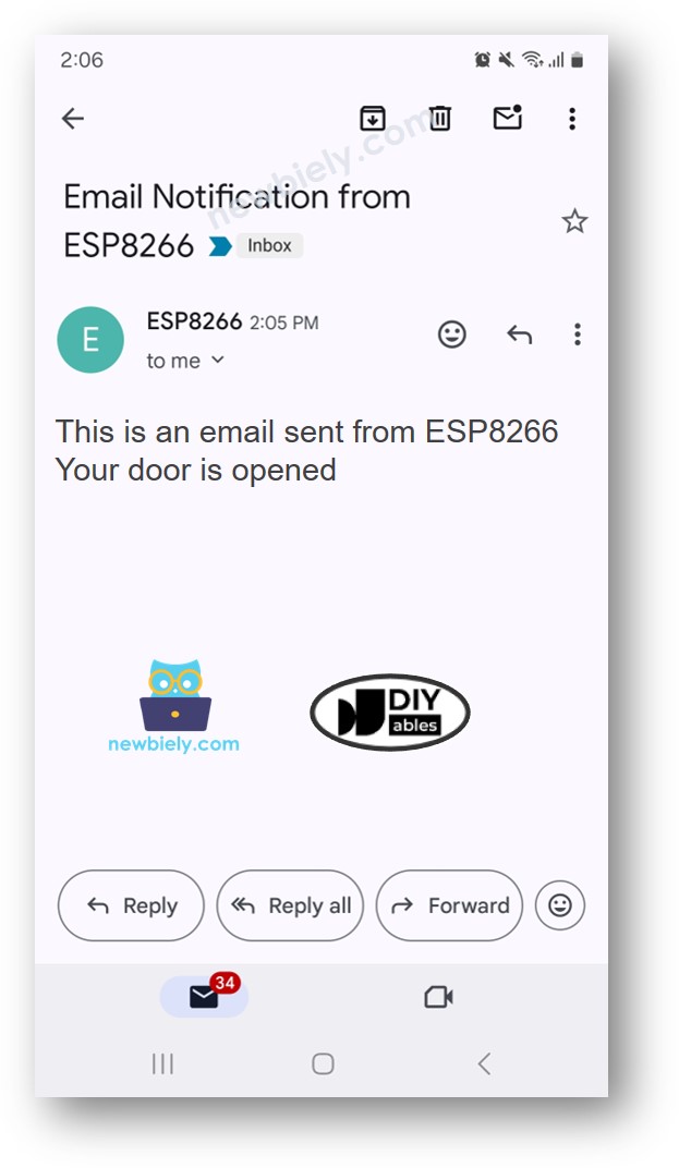 Capteur de porte ESP8266 NodeMCU email