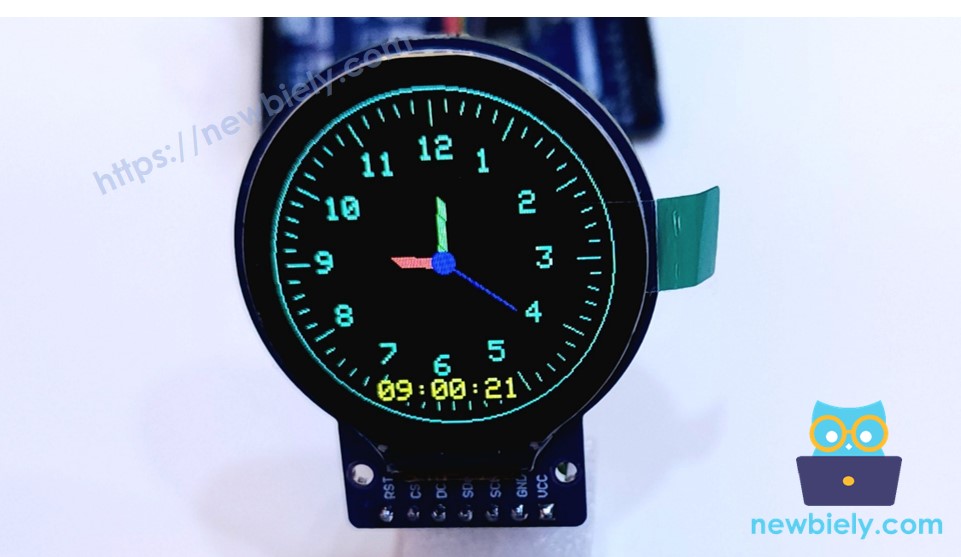 ESP8266 NodeMCU Écran TFT LCD circulaire – horloge/montre