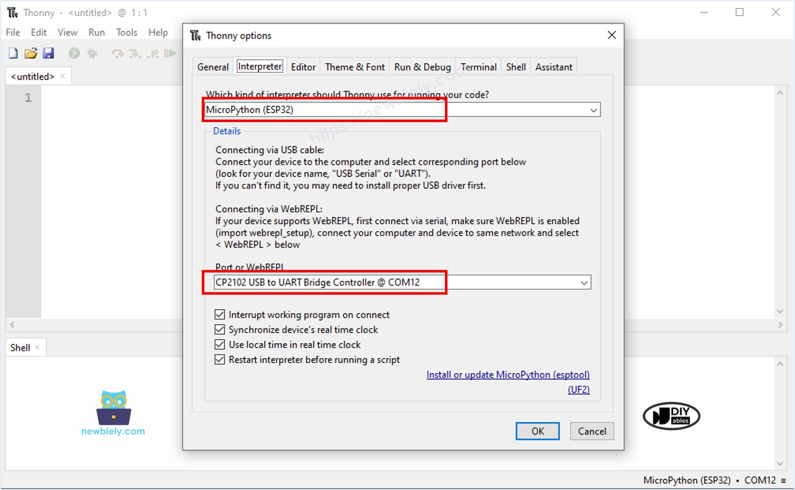 Démarrage avec ESP32 MicroPython