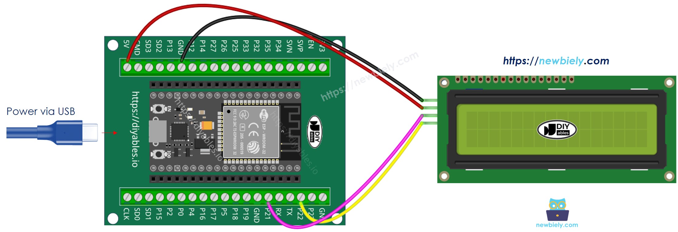 Comment connecter l'ESP32 et l'écran LCD I2C