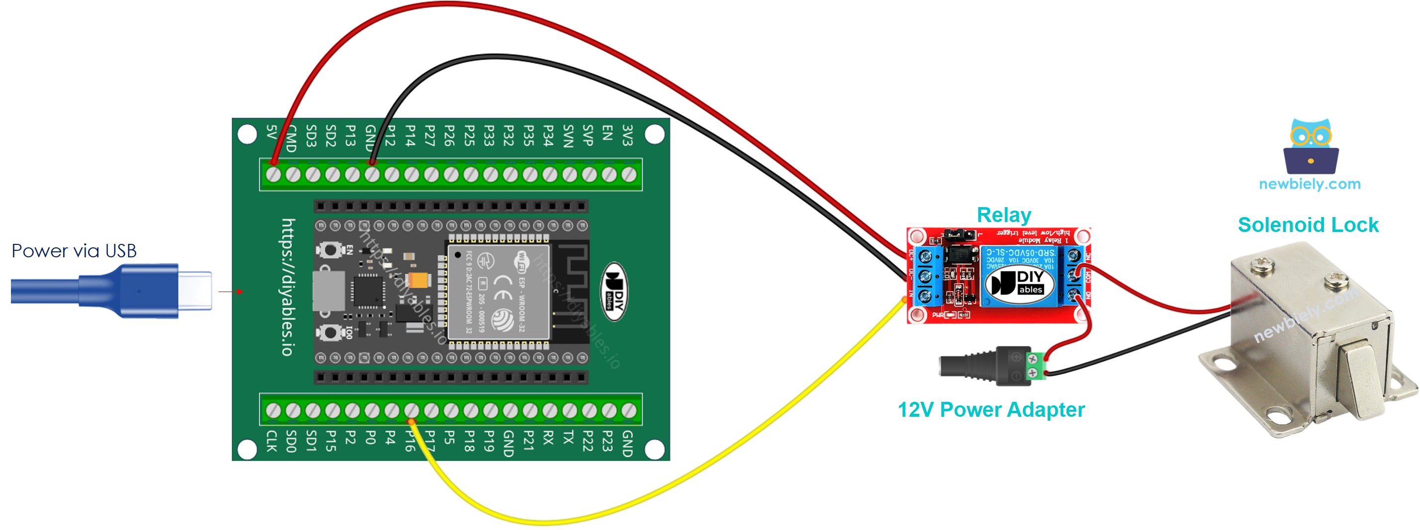 Comment connecter l'ESP32 et une serrure à solénoïde