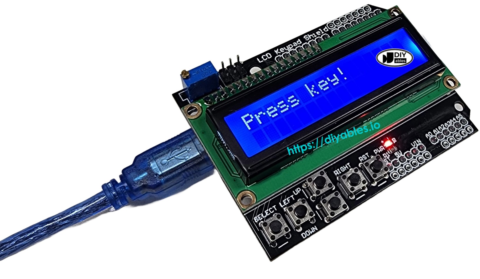 Répartition des broches du bouclier LCD et clavier