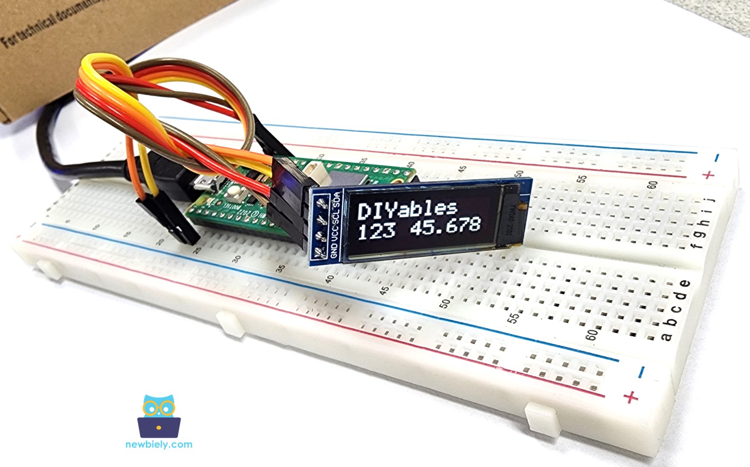 Écran OLED Raspberry Pi Pico : texte, entier et nombre à virgule flottante